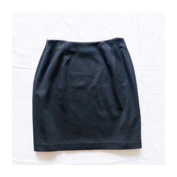 Cache Wool Pencil Skirt Button Accents size 10 - Picture 7 of 7